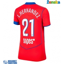 Paris Saint-Germain Lucas Hernandez #21 Rezervni Dres za Ženska 2025-26 Kratak Rukav